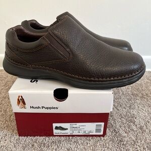 Hush puppies Lunar II men’s loafers size 11 EW Large dark brown leather
